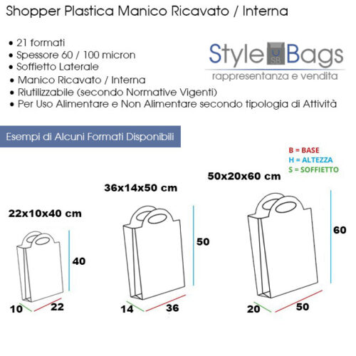 Style Bags - Fornitura Ingrosso Buste Plastica e Carta Online